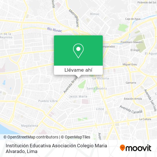 Mapa de Institución Educativa Asociación Colegio Maria Alvarado