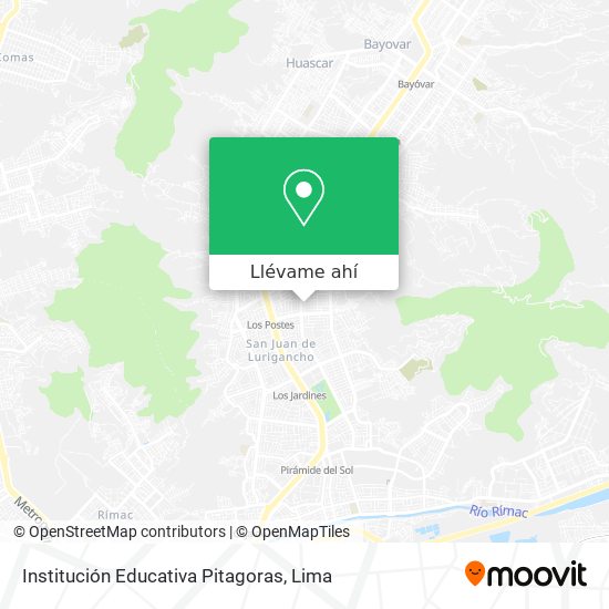 Mapa de Institución Educativa Pitagoras
