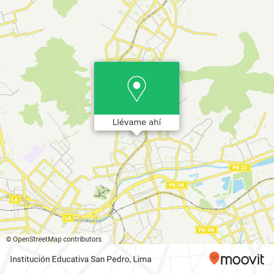 Mapa de Institución Educativa San Pedro