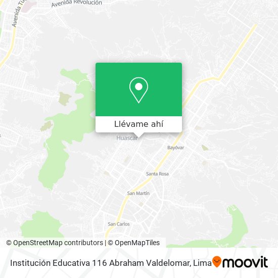 Mapa de Institución Educativa 116 Abraham Valdelomar