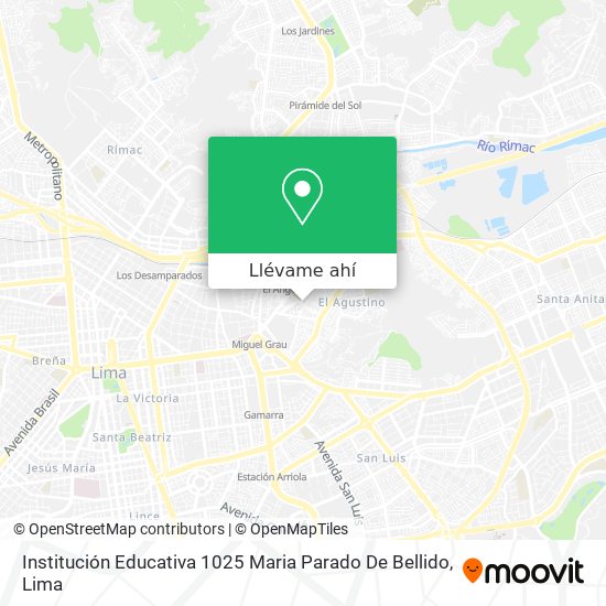 Mapa de Institución Educativa 1025 Maria Parado De Bellido