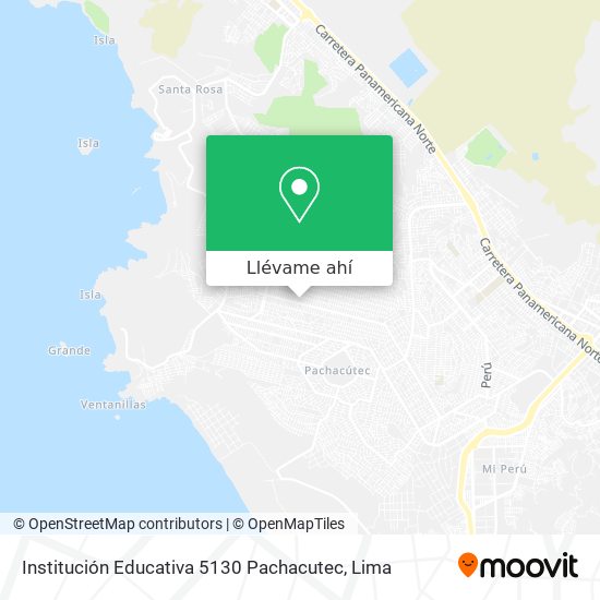 Mapa de Institución Educativa 5130 Pachacutec