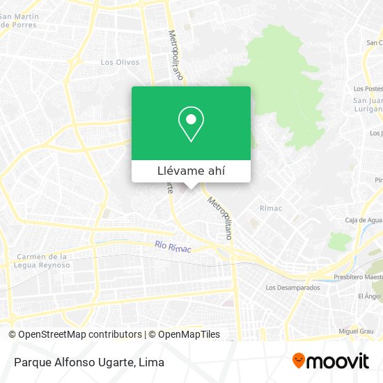 Mapa de Parque Alfonso Ugarte