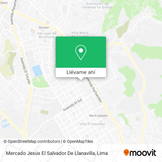 Mapa de Mercado Jesús El Salvador De Llanavilla
