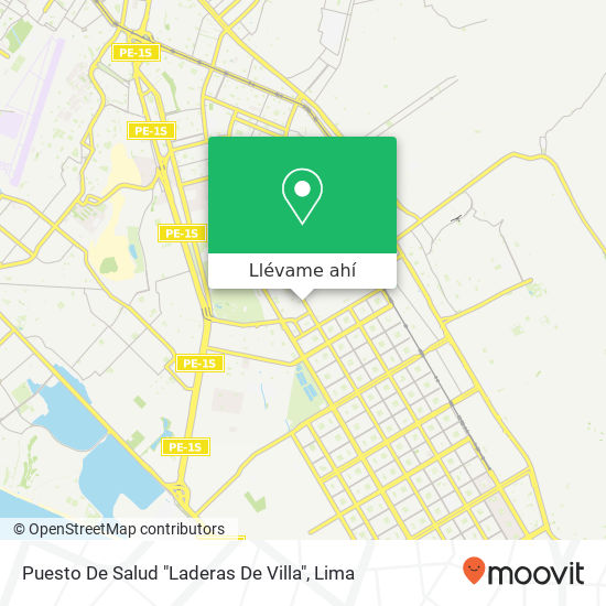 Mapa de Puesto De Salud "Laderas De Villa"