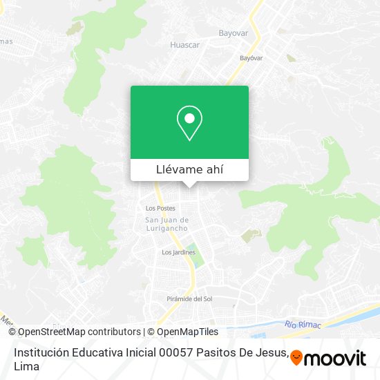 Mapa de Institución Educativa Inicial 00057 Pasitos De Jesus