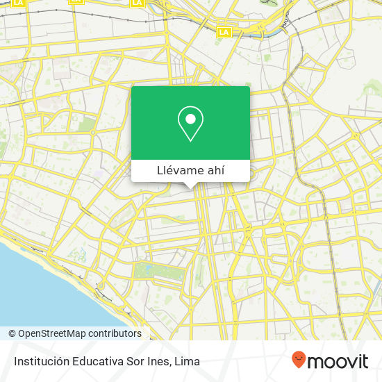 Mapa de Institución Educativa Sor Ines