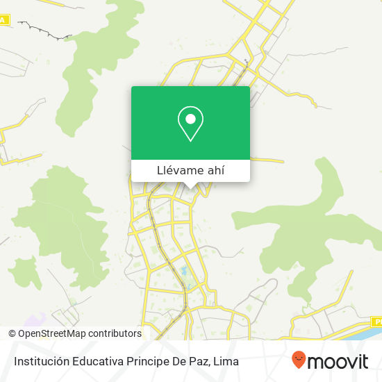Mapa de Institución Educativa Principe De Paz