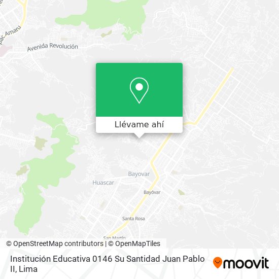 Mapa de Institución Educativa 0146 Su Santidad Juan Pablo II