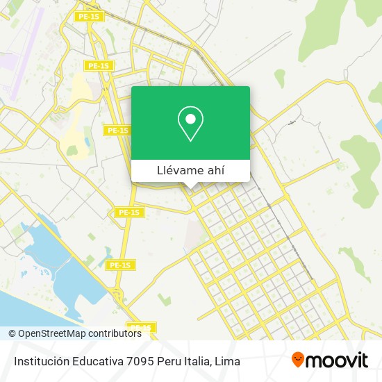 Mapa de Institución Educativa 7095 Peru Italia