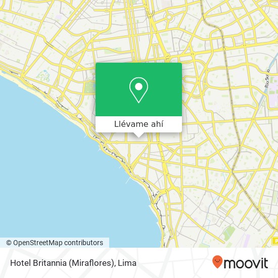 Mapa de Hotel Britannia (Miraflores)