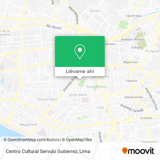 Mapa de Centro Cultural Servulo Gutierrez
