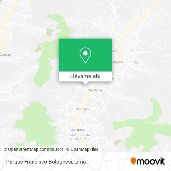 Mapa de Parque Francisco Bolognesi
