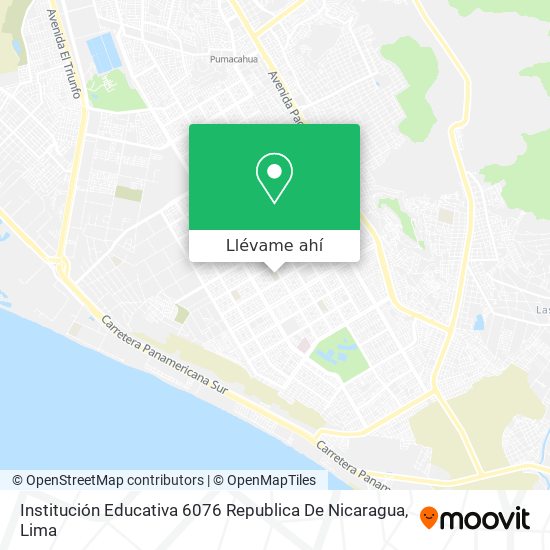 Mapa de Institución Educativa 6076 Republica De Nicaragua