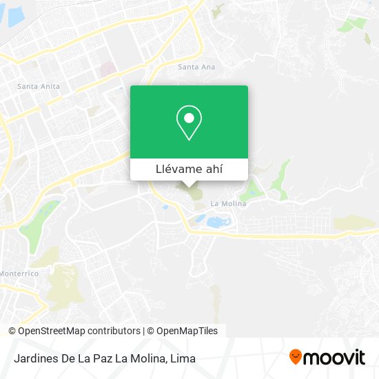 Mapa de Jardines De La Paz La Molina