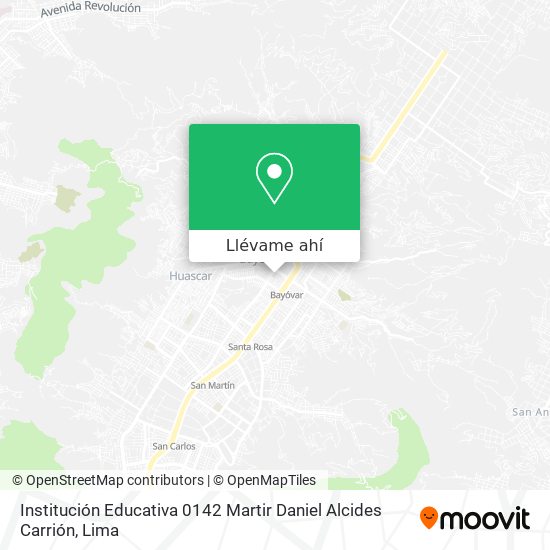 Mapa de Institución Educativa 0142 Martir Daniel Alcides Carrión