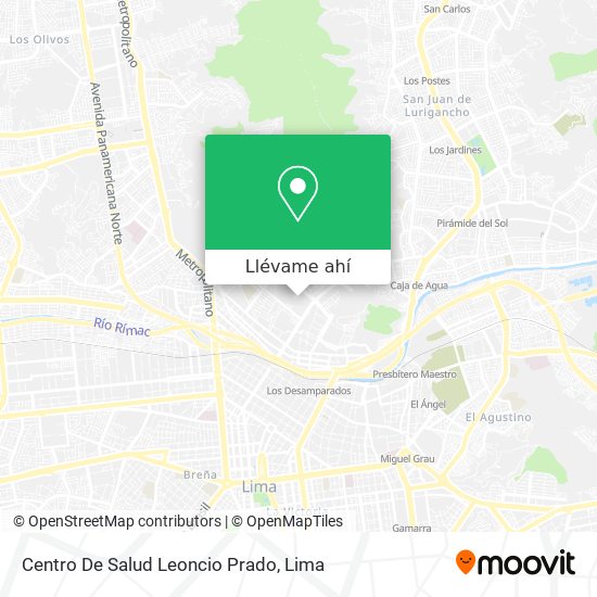 Mapa de Centro De Salud Leoncio Prado