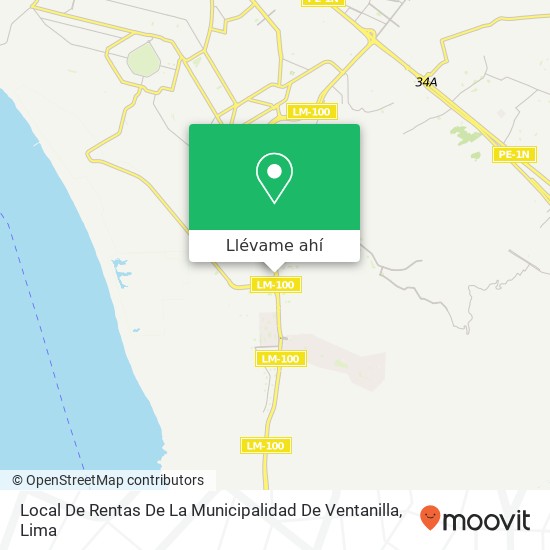 Mapa de Local De Rentas De La Municipalidad De Ventanilla