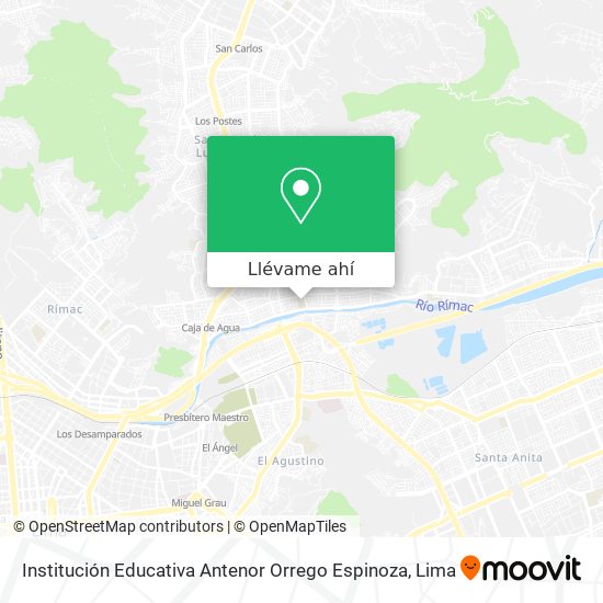Mapa de Institución Educativa Antenor Orrego Espinoza