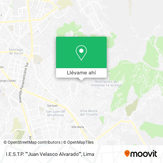 Mapa de I.E.S.T.P. ""Juan Velasco Alvarado""