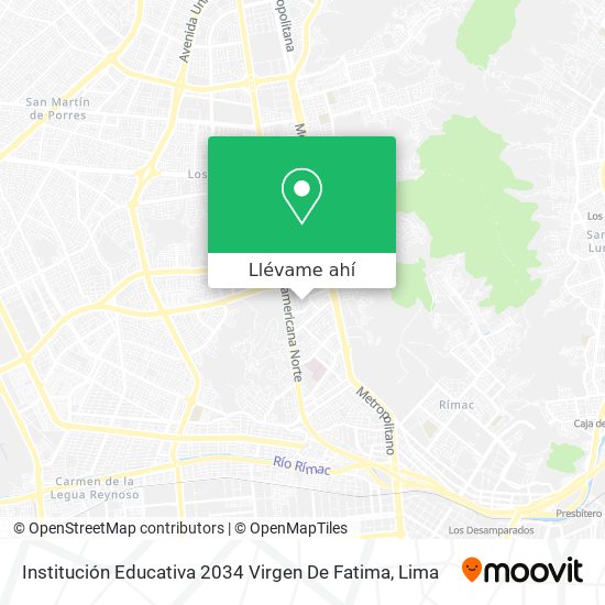 Mapa de Institución Educativa 2034 Virgen De Fatima