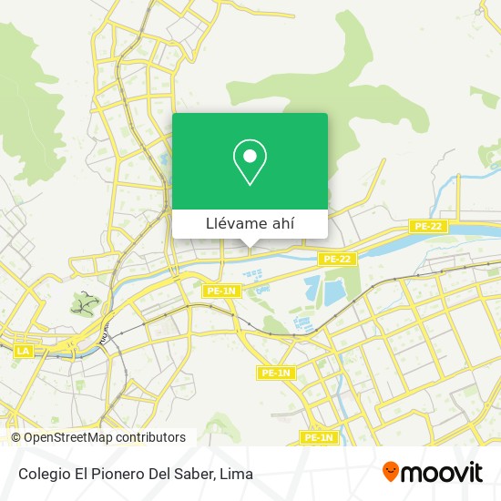 Mapa de Colegio El Pionero Del Saber