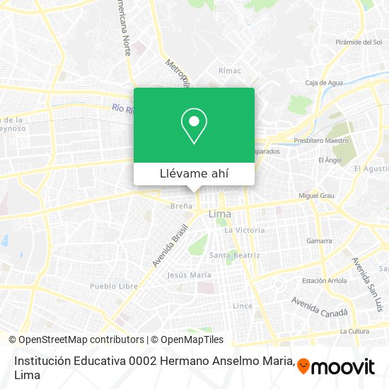 Mapa de Institución Educativa 0002 Hermano Anselmo Maria