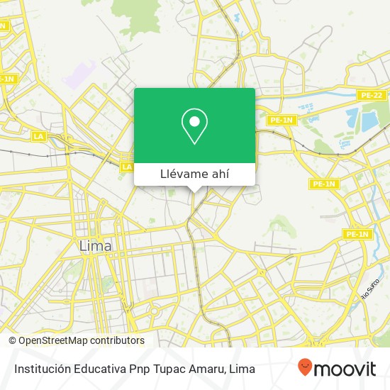 Mapa de Institución Educativa Pnp Tupac Amaru