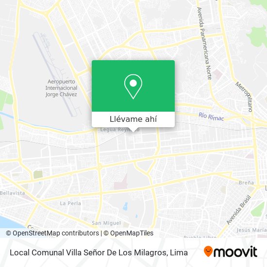 Mapa de Local Comunal Villa Señor De Los Milagros