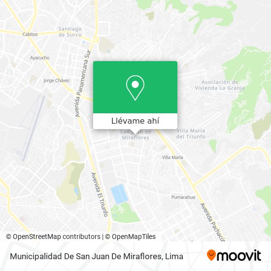 Mapa de Municipalidad De San Juan De Miraflores