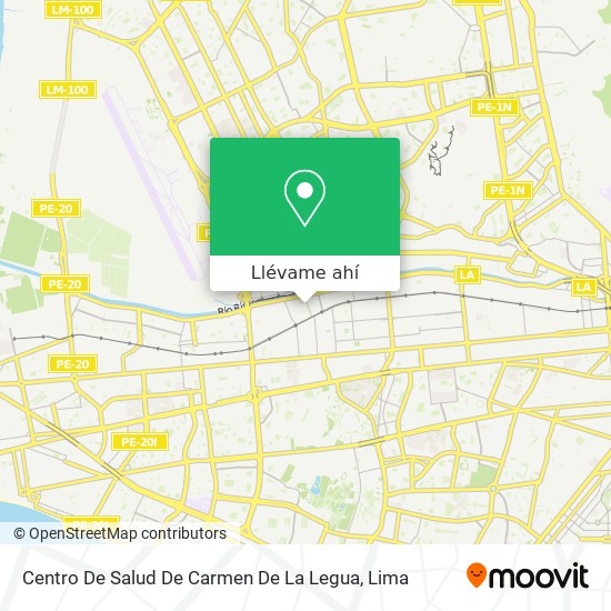 Mapa de Centro De Salud De Carmen De La Legua