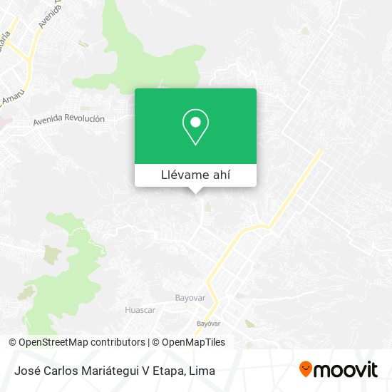 Mapa de José Carlos Mariátegui V Etapa