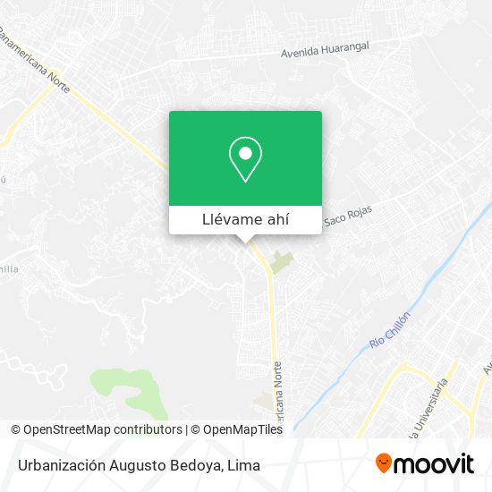 Mapa de Urbanización Augusto Bedoya