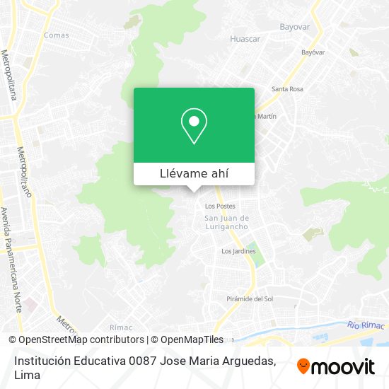 Mapa de Institución Educativa 0087 Jose Maria Arguedas