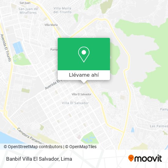 Mapa de Banbif Villa El Salvador