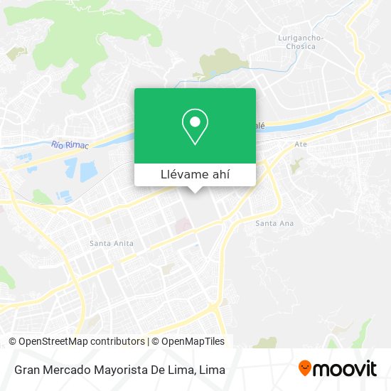 Mapa de Gran Mercado Mayorista De Lima