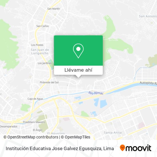 Mapa de Institución Educativa Jose Galvez Egusquiza