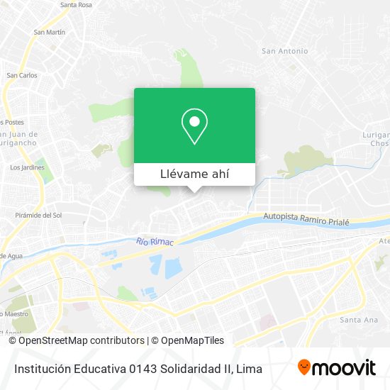 Mapa de Institución Educativa 0143 Solidaridad II