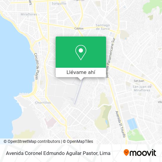 Mapa de Avenida Coronel Edmundo Aguilar Pastor