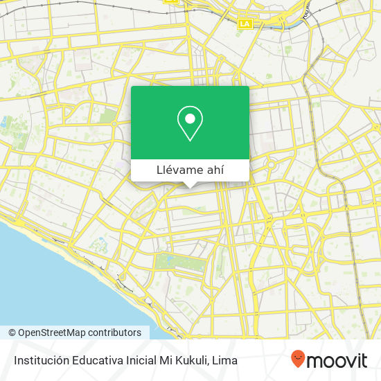 Mapa de Institución Educativa Inicial Mi Kukuli