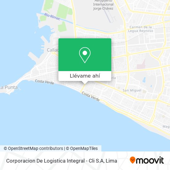 Mapa de Corporacion De Logistica Integral - Cli S.A