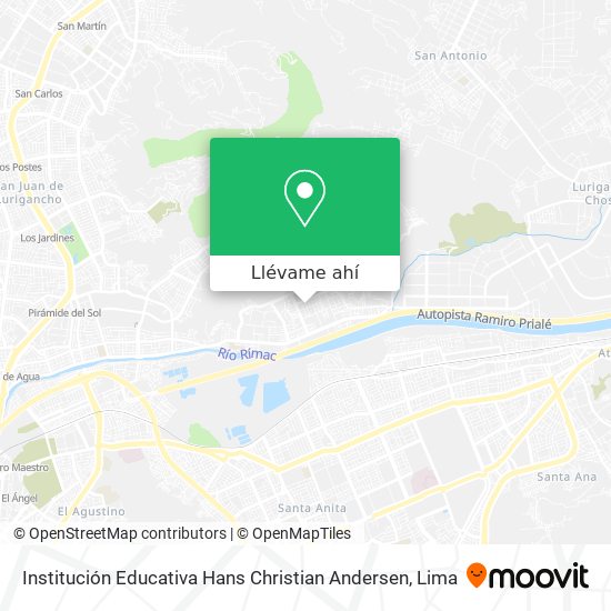 Mapa de Institución Educativa Hans Christian Andersen