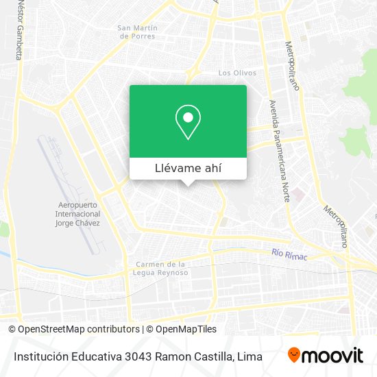 Mapa de Institución Educativa 3043 Ramon Castilla