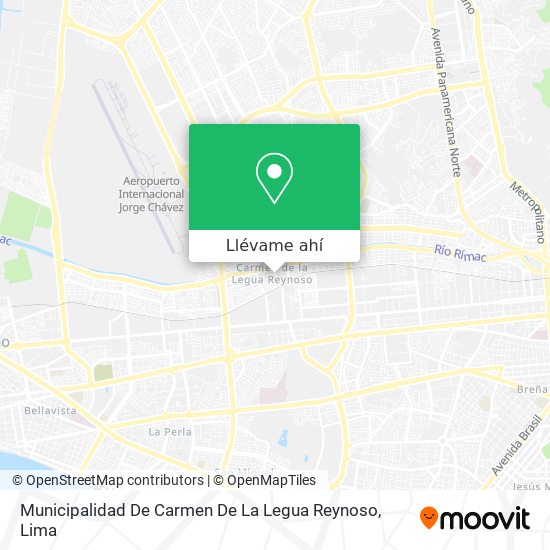 Mapa de Municipalidad De Carmen De La Legua Reynoso