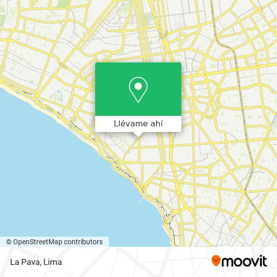 Mapa de La Pava