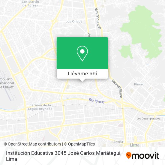 Mapa de Institución Educativa 3045 José Carlos Mariátegui