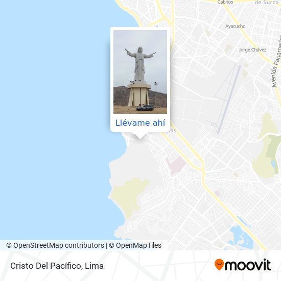 Mapa de Cristo Del Pacífico