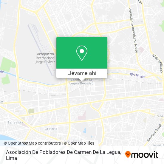 Mapa de Asociación De Pobladores De Carmen De La Legua