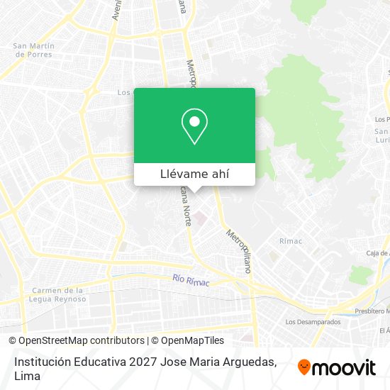 Mapa de Institución Educativa 2027 Jose Maria Arguedas