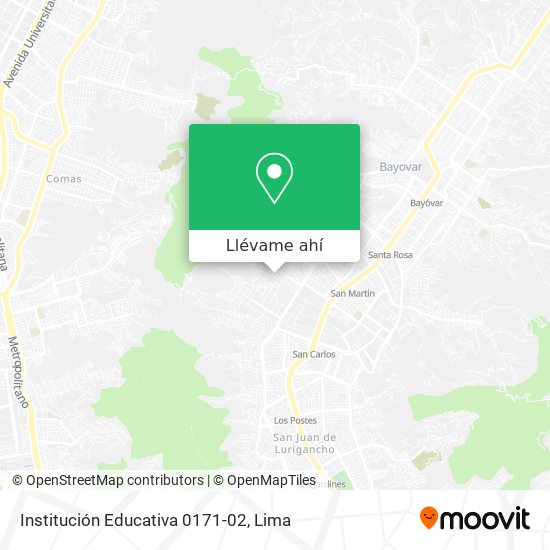 Mapa de Institución Educativa 0171-02